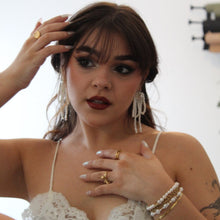 Load image into Gallery viewer, Pearl Bow Earrings