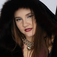 Load image into Gallery viewer, Chunky Beaded Heart Necklace PREORDER