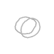 Load image into Gallery viewer, Metallic Beaded Bracelets Set of 2
