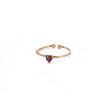 Load image into Gallery viewer, Birthstone Heart Ring
