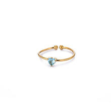 Load image into Gallery viewer, Birthstone Heart Ring
