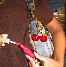 Load image into Gallery viewer, Glitter Cherry Bag Charm
