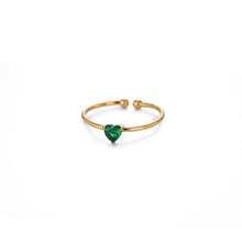 Load image into Gallery viewer, Birthstone Heart Ring

