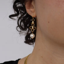 Load image into Gallery viewer, Victorian Pearl Earrings
