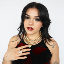 Load image into Gallery viewer, Chunky Beaded Heart Necklace PREORDER
