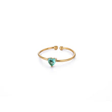 Load image into Gallery viewer, Birthstone Heart Ring
