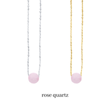 Load image into Gallery viewer, Dainty Rose Quartz Necklace
