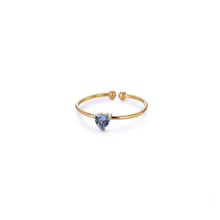 Load image into Gallery viewer, Birthstone Heart Ring
