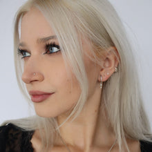 Load image into Gallery viewer, Bejeweled Crucifix Earrings
