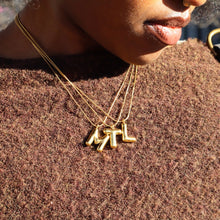 Load image into Gallery viewer, Bubble Letter Initial Necklace
