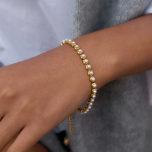 Load image into Gallery viewer, Pearl Tennis Bracelet

