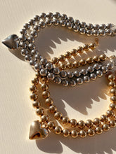 Load image into Gallery viewer, Chunky Beaded Heart Necklace PREORDER
